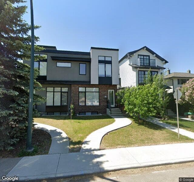 Street view of 2507 17 Street NW, Calgary
