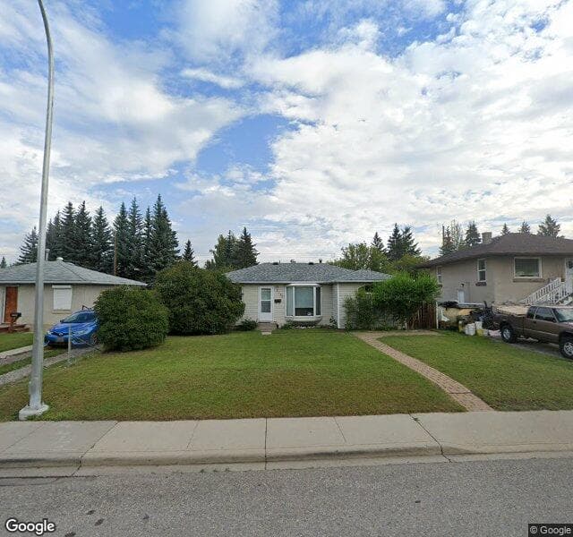 Street view of 8140 47 Avenue NW, Calgary