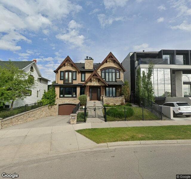 Street view of 738 Crescent Road NW, Calgary