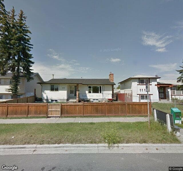 Street view of 4932 Rundlehorn Drive NE, Calgary