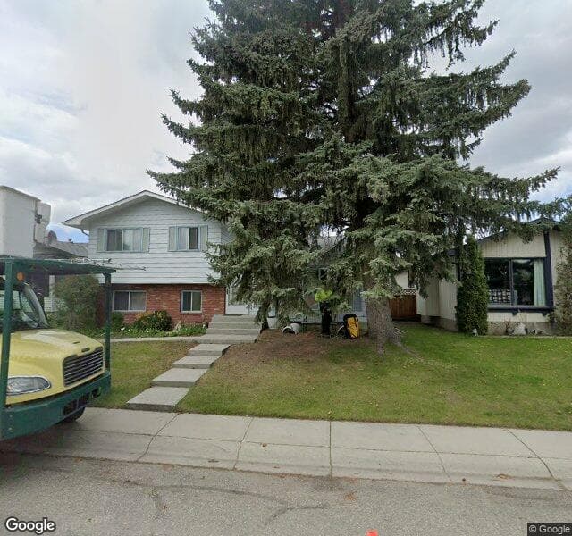 Street view of 442 Queensland Place SE, Calgary