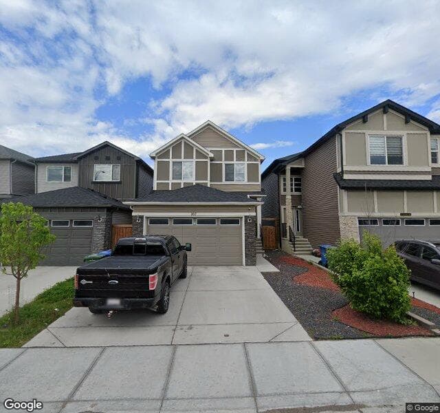 Street view of 107 Savanna Way NE, Calgary
