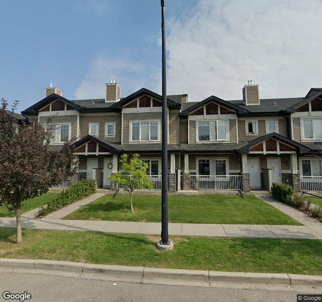 Street view of 127 Prestwick Villas SE, Calgary
