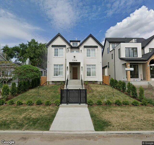 Street view of 7308 Ada Boulevard NW, Edmonton