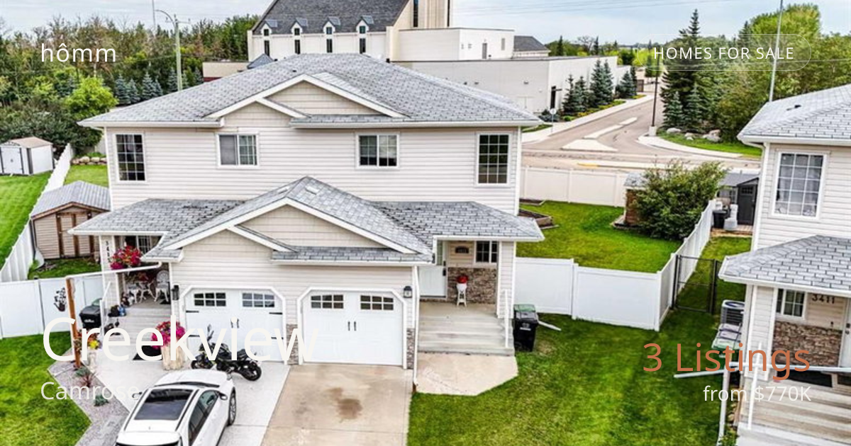 Creekview Camrose Homes for Sale | hômm