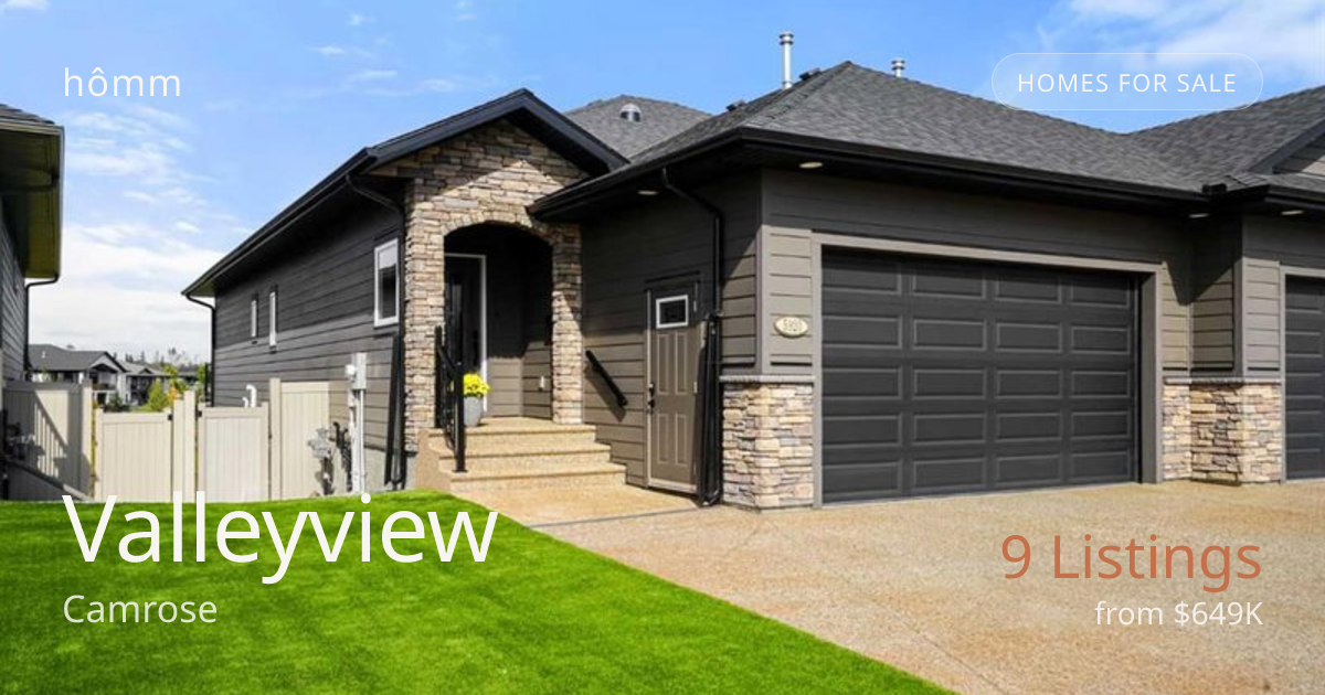 Valleyview Camrose Homes for Sale | hômm
