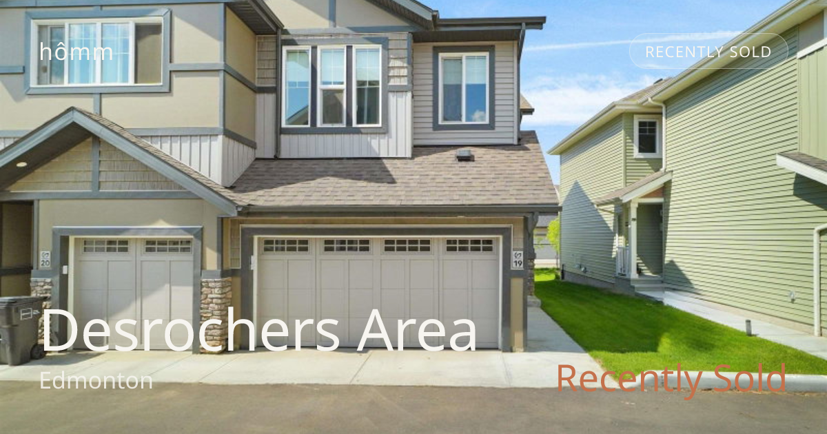 Houses Sold in Desrochers Area, Edmonton | hômm