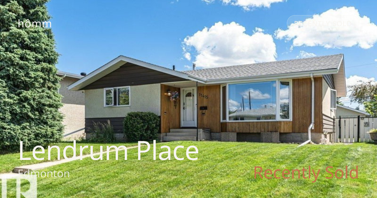 Just Sold in Lendrum Place | Home Prices | hômm