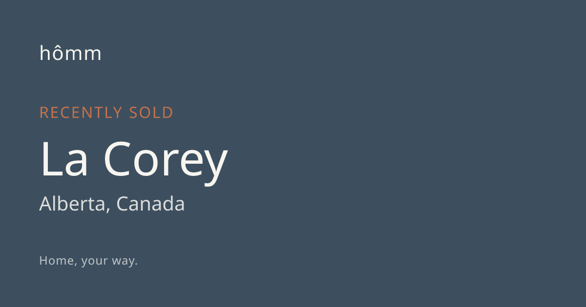 Just Sold Listings in La Corey | Market History | hômm
