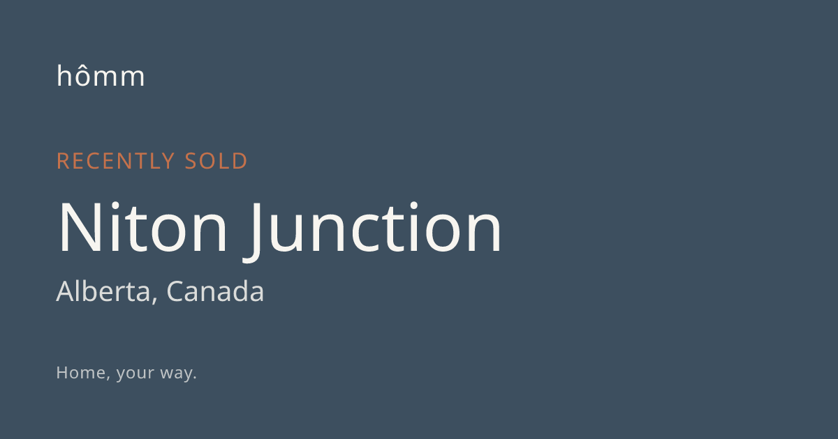 Just Sold Listings in Niton Junction | Market History | hômm