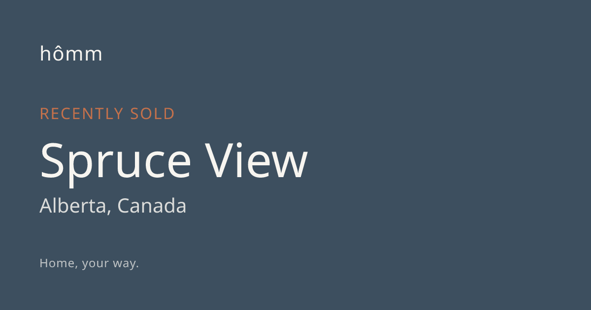 Spruce View Sold Real Estate Data & Price History | hômm