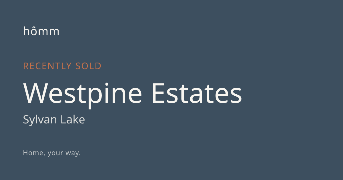 Westpine Estates Sold Prices & Sale History | hômm