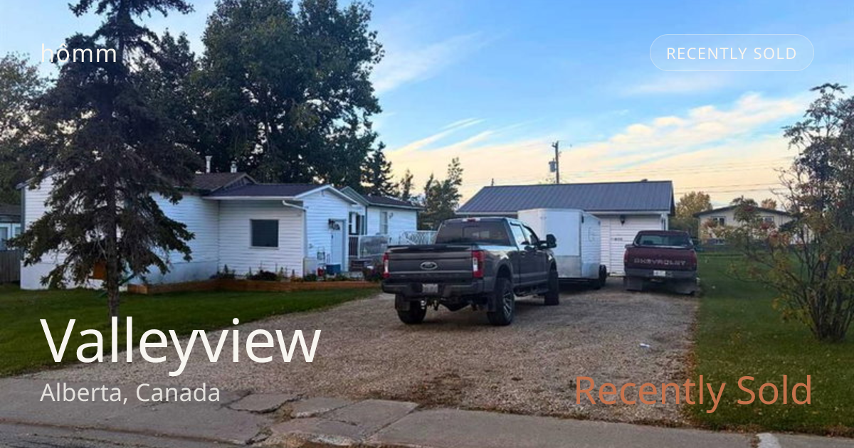 Sold Home Prices in Valleyview | MLS® Sale Data | hômm
