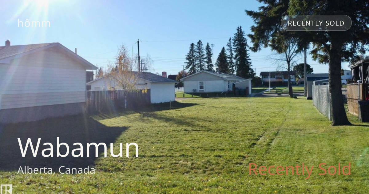 Recently Sold Homes in Wabamun | Sold Prices | hômm